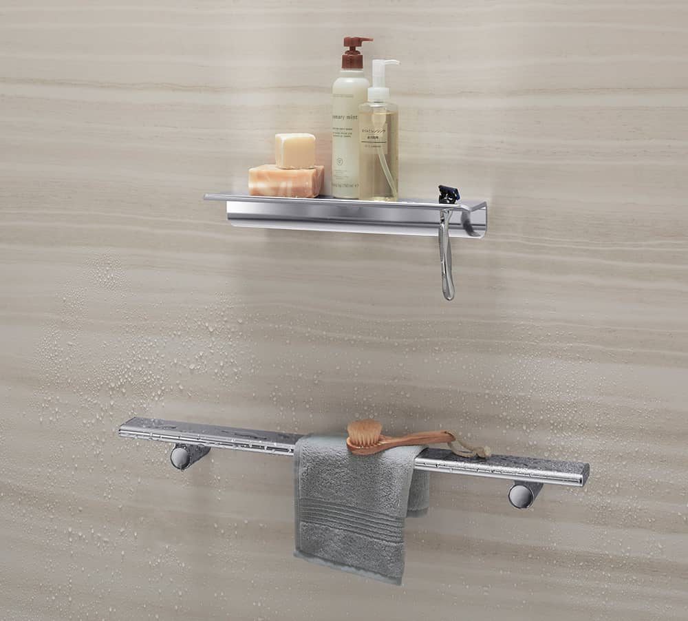 Shower shelves | Shower Storage | KOHLER® LuxStone Shower