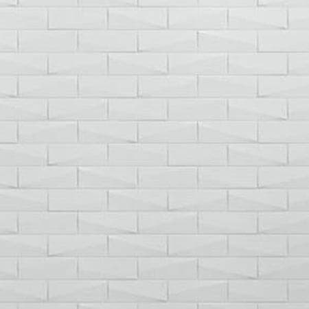 White Brick Shower Walls | KOHLER® LuxStone Shower Walls